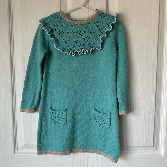 Mini Boden Other - Mini Boden Heart Sweater Dress